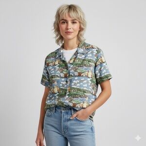 Vintage Guy Buffet x Reyn Spooner Cotton Hawaiian Shirt - Small